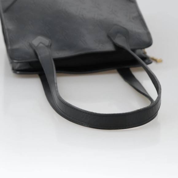 SAINT LAURENT Shoulder Bag PVCCanvas Black Gold Auth yk15945 - Picture 7 of 16